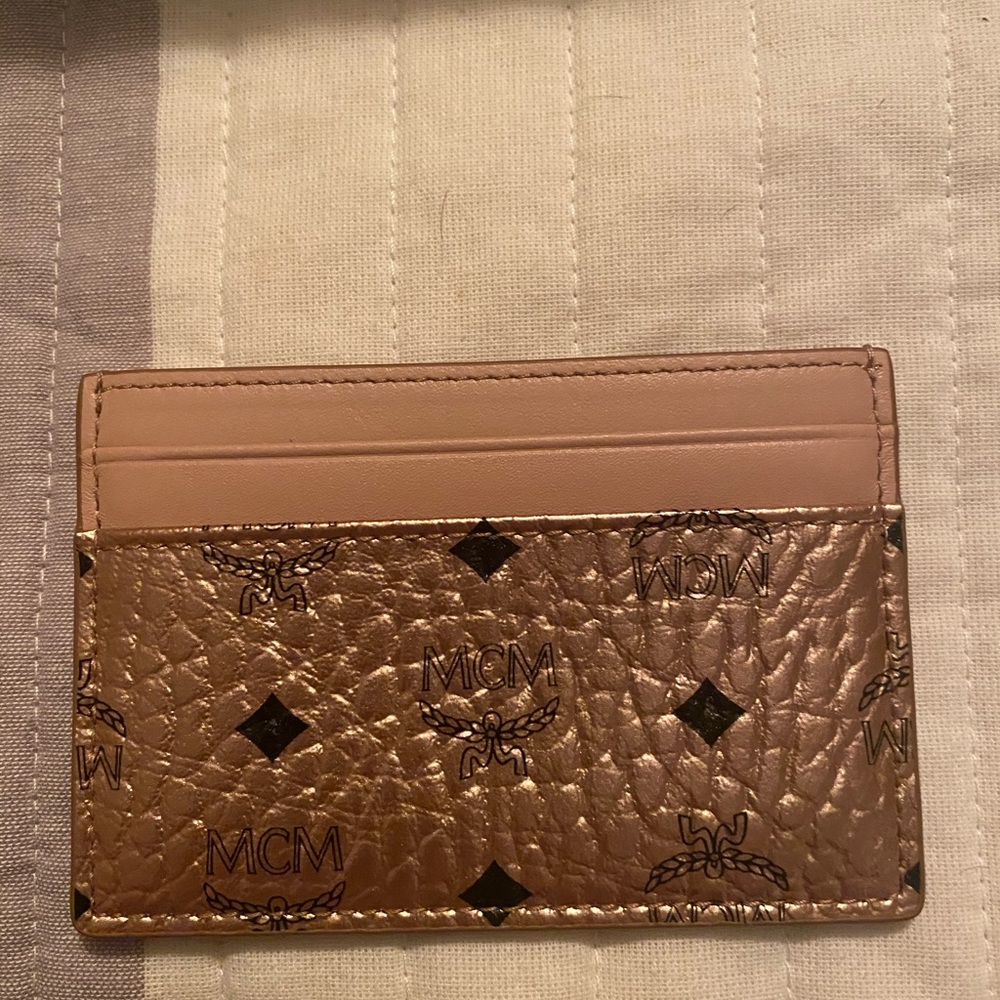 MCM Champaign color card case-For sale only if buying backpack purse